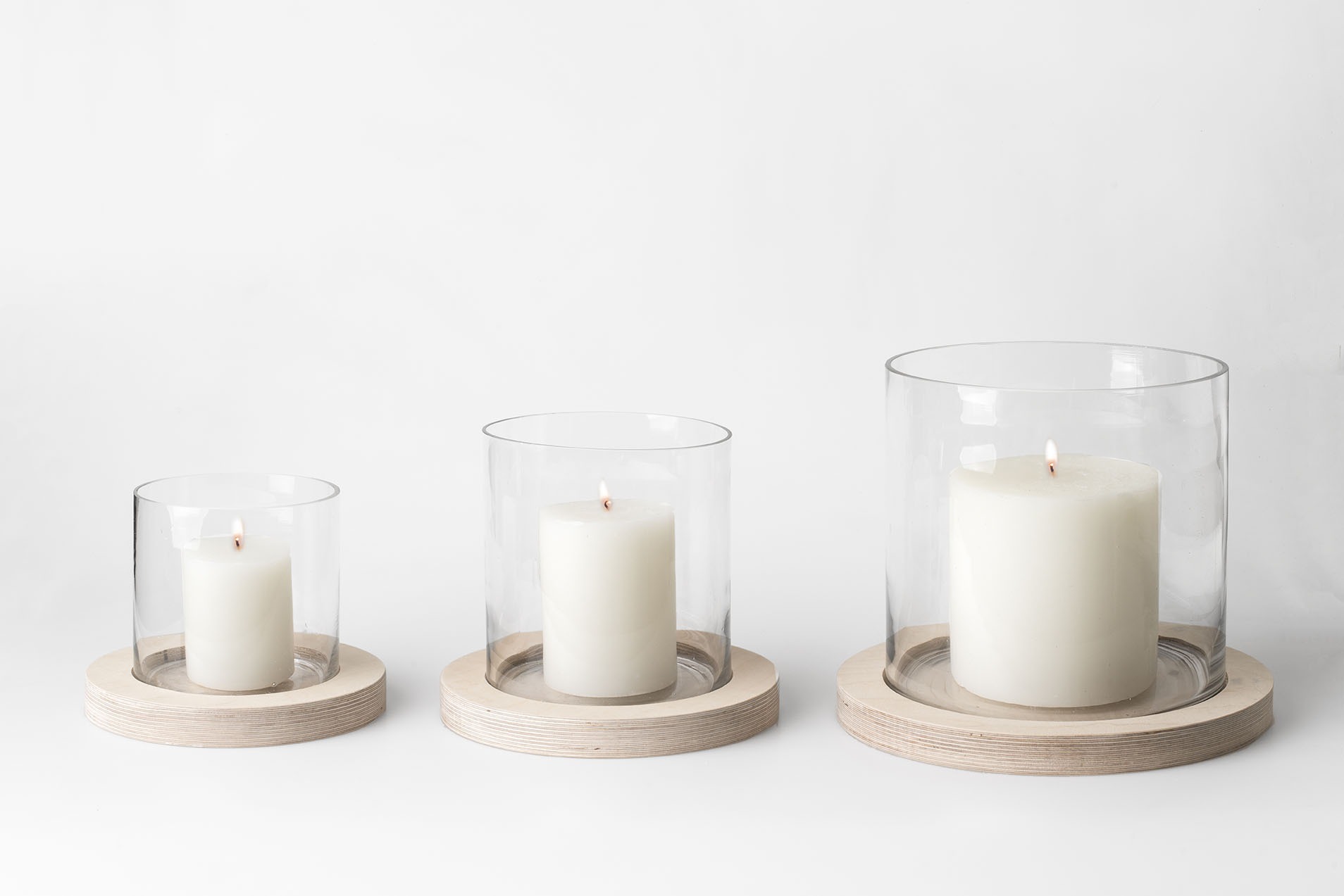 Birch Hurricane Candles