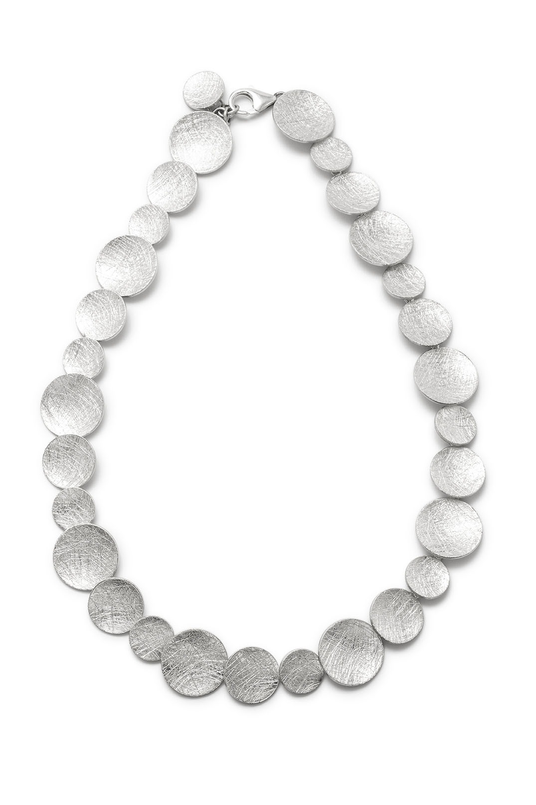 925 Sterling Silver Solid Round Disc Neck Chain RSA Made