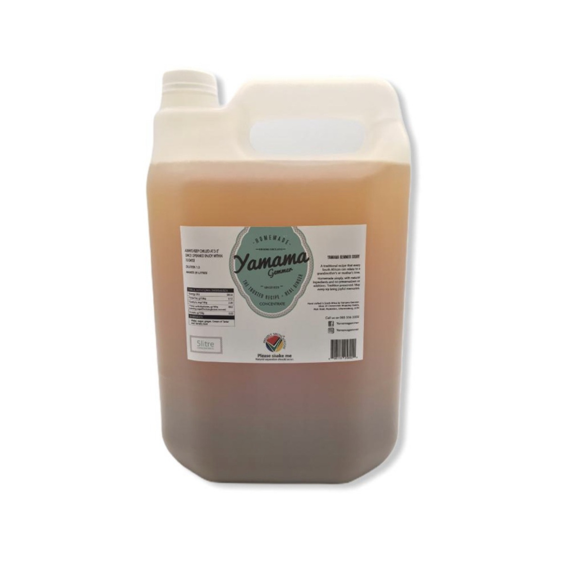 Yamama Gemmer 5 litre Gingerbeer Concentrate RSA Made